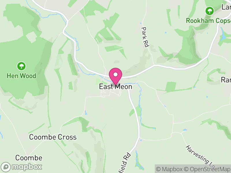 Map of East Meon, East Hampshire