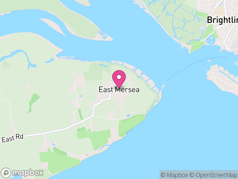 Map of East Mersea, Colchester