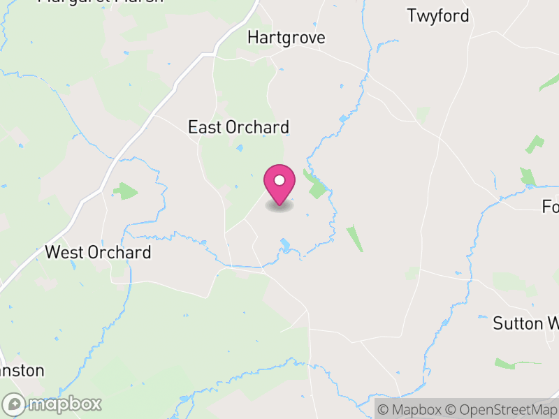 Map of East Orchard, Dorset