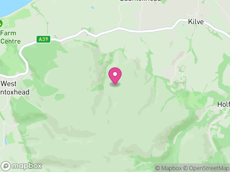 Map of East Quantoxhead, Somerset