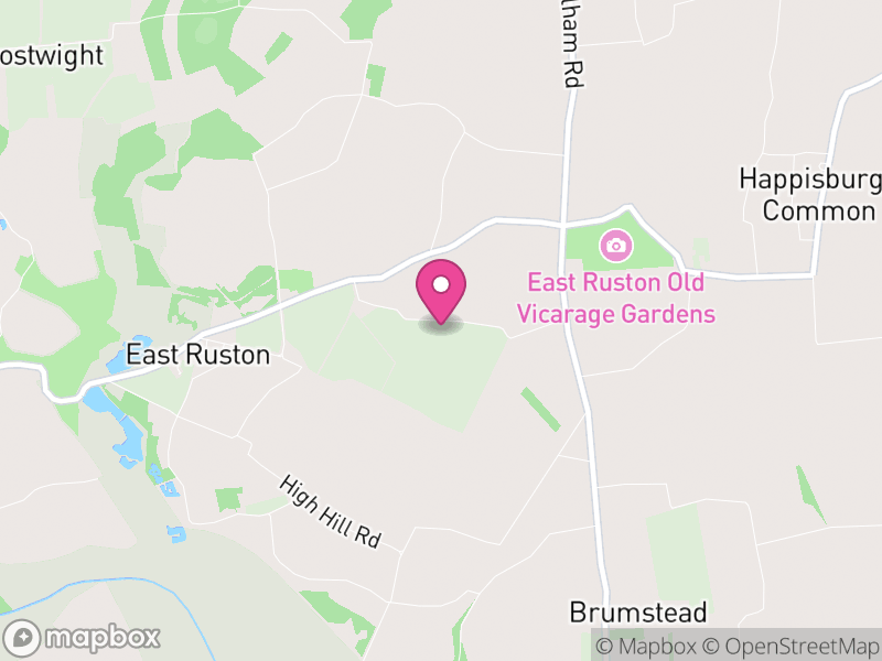 Map of East Ruston, North Norfolk