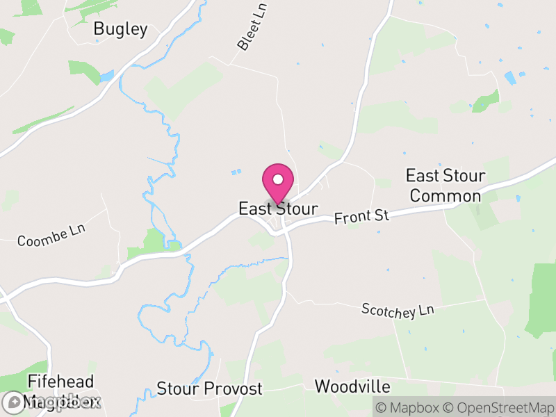 Map of East Stour, Dorset