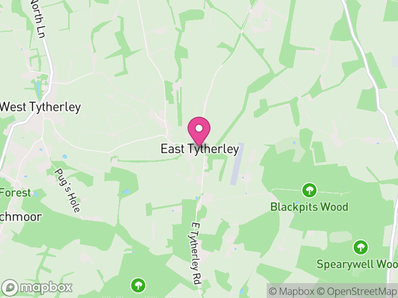 Map of East Tytherley, Test Valley