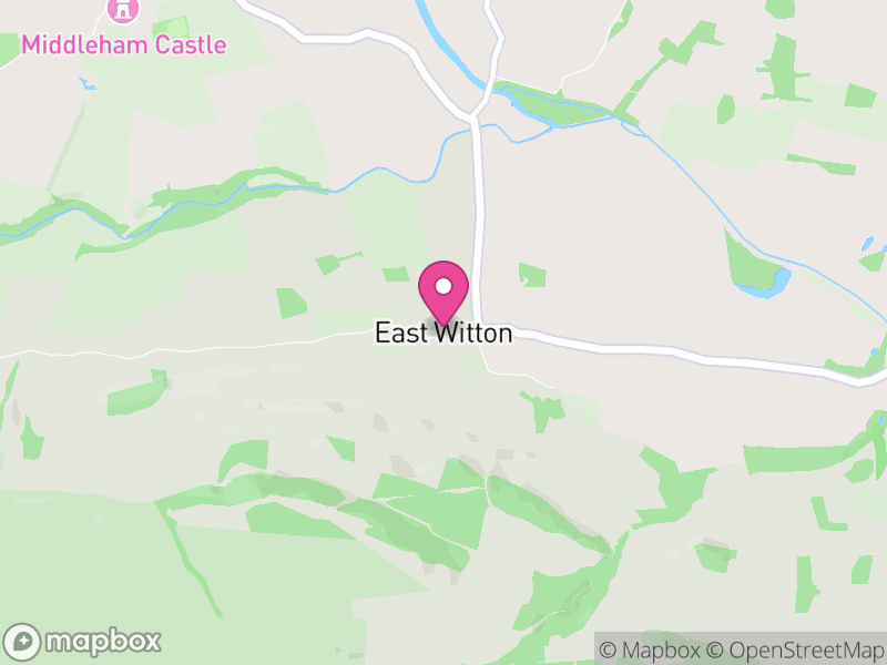 Map of East Witton, North Yorkshire
