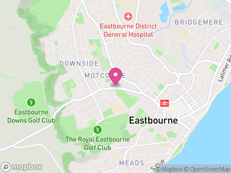 Map of Eastbourne, East Sussex