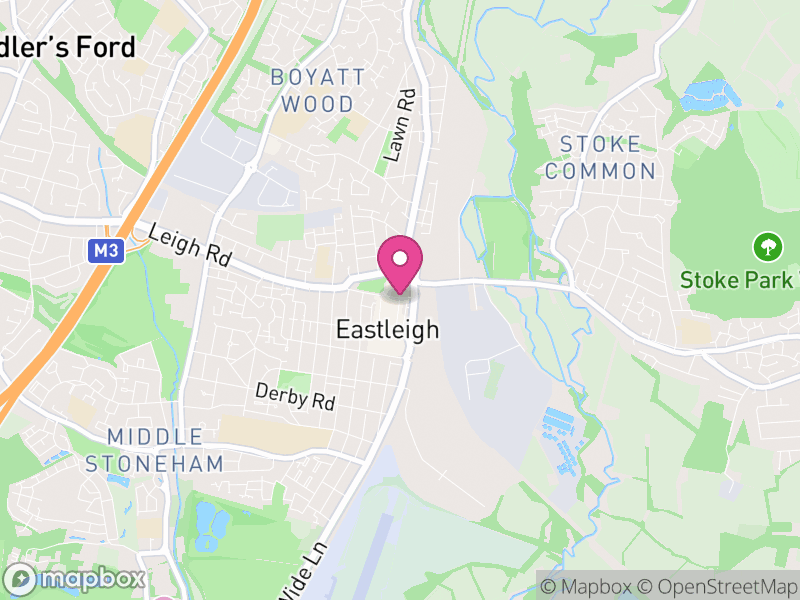 Map of Eastleigh, Eastleigh