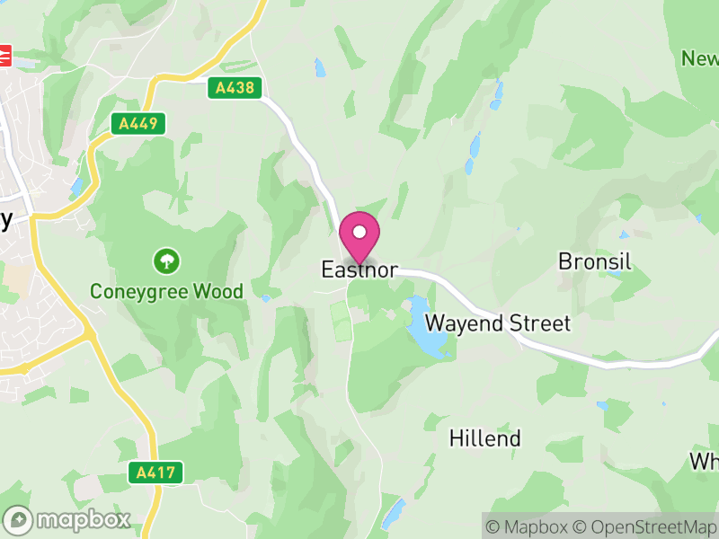 Map of Eastnor, Herefordshire