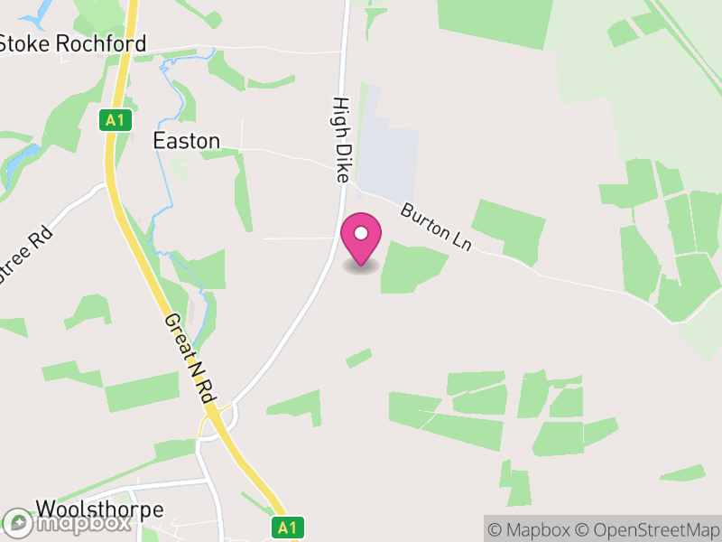 Map of Easton, South Kesteven