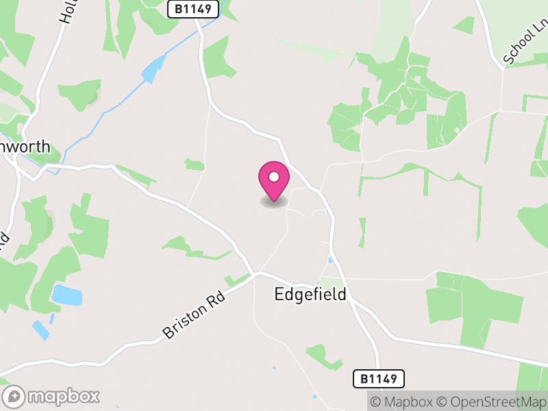 Map of Edgefield, North Norfolk