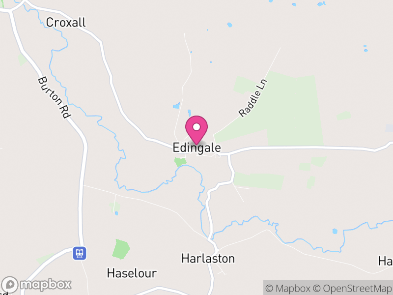 Map of Edingale, Lichfield