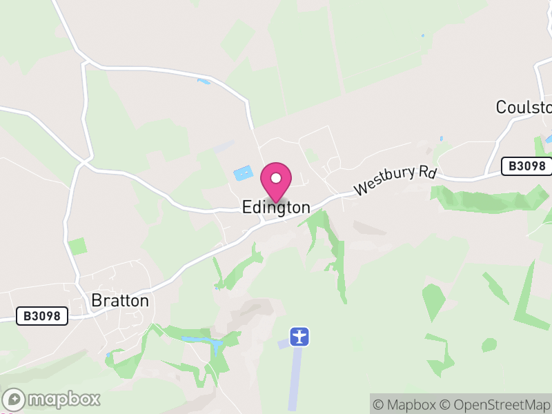 Map of Edington, Wiltshire