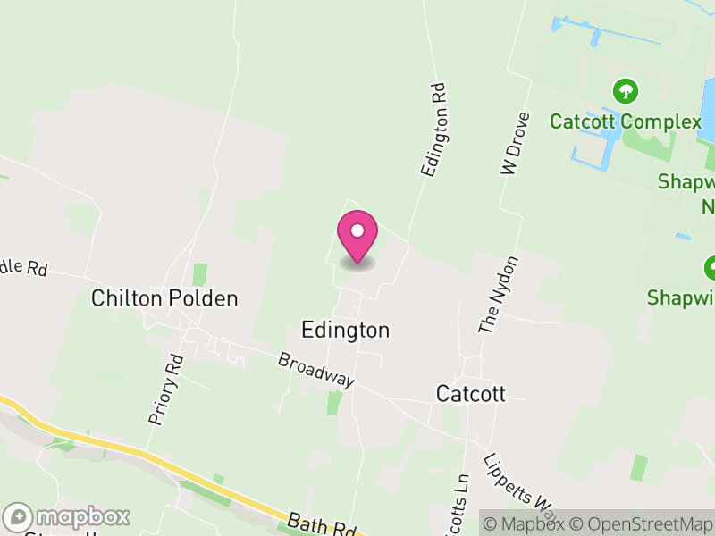 Map of Edington, Somerset