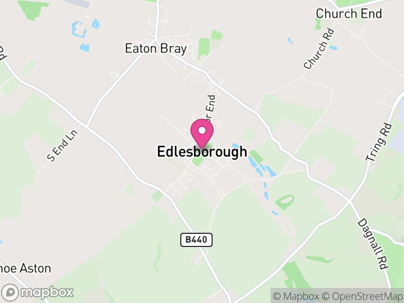 Map of Edlesborough, Buckinghamshire
