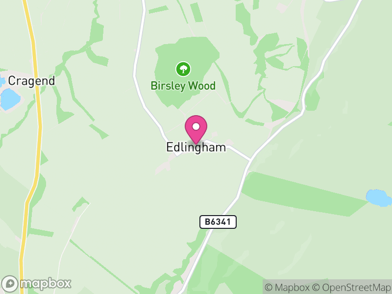 Map of Edlingham, Northumberland