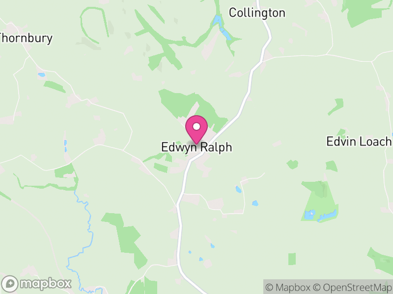 Map of Edwyn Ralph, Herefordshire