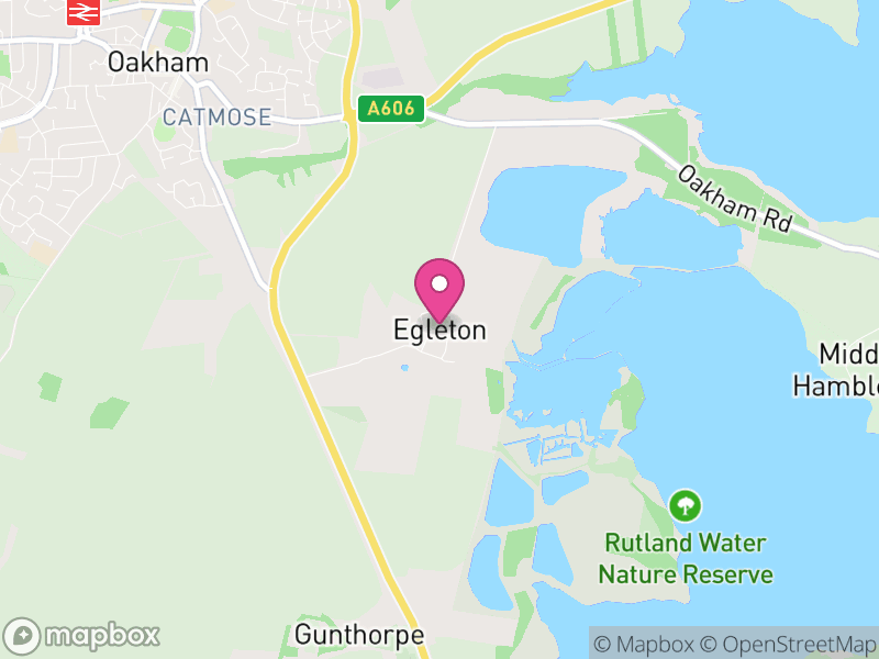 Map of Egleton, Rutland