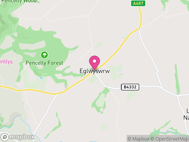 Map of Eglwyswrw, Pembrokeshire