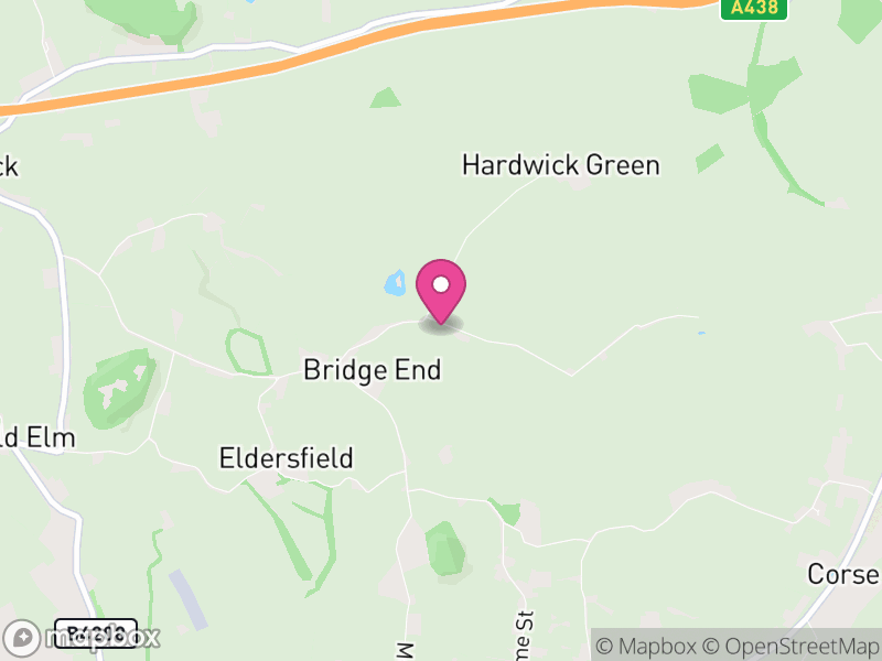 Map of Eldersfield, Malvern Hills