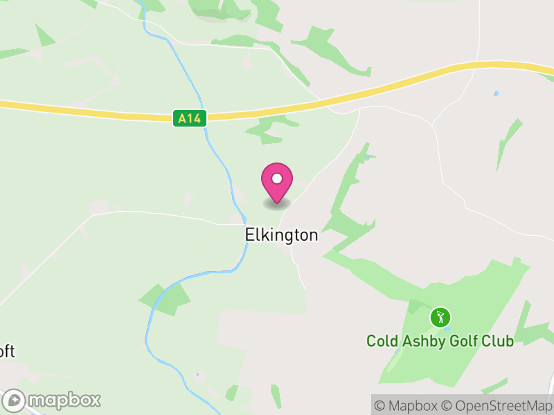 Map of Elkington, West Northamptonshire