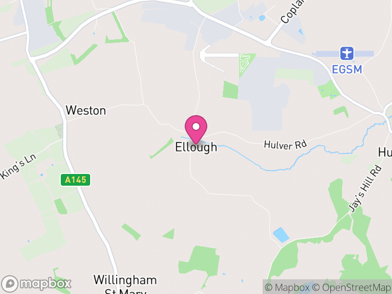 Map of Ellough, East Suffolk