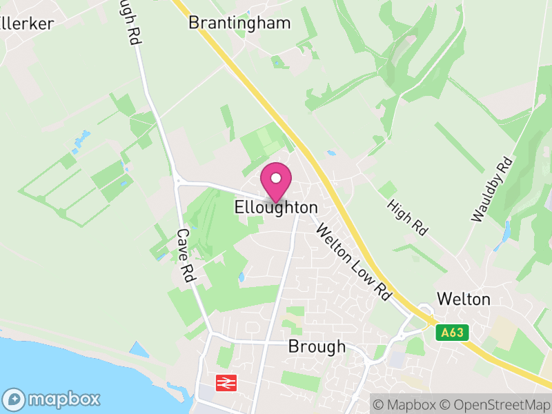 Map of Elloughton-cum-Brough, East Riding of Yorkshire