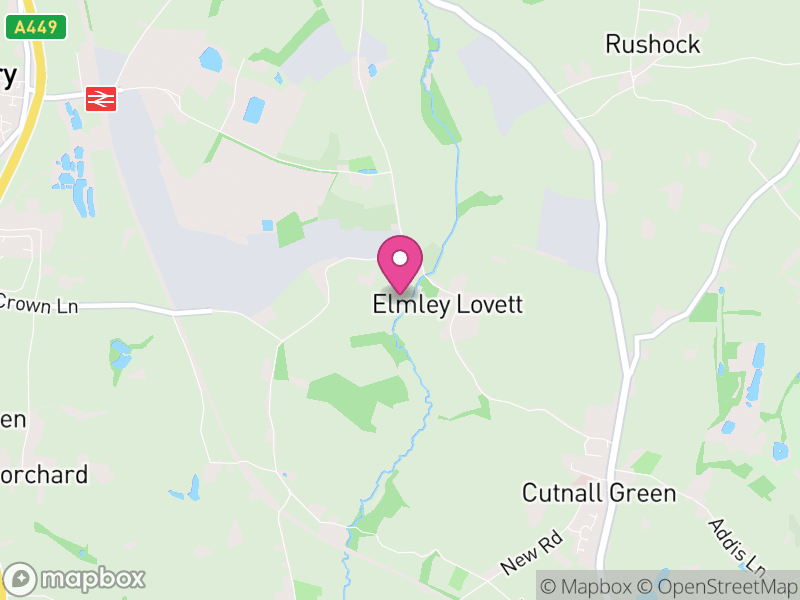 Map of Elmley Lovett, Wychavon