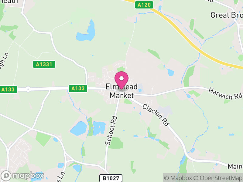 Map of Elmstead, Tendring