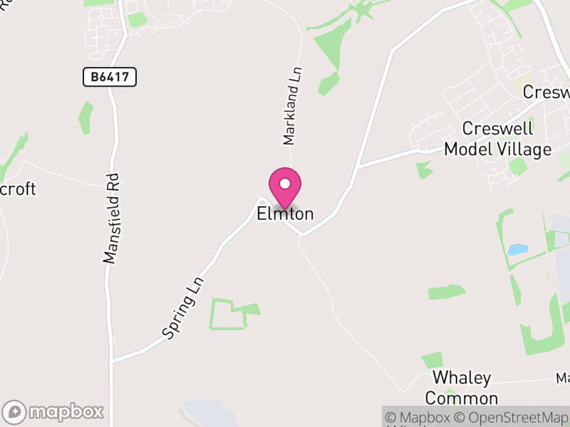 Map of Elmton-with-Creswell, Bolsover