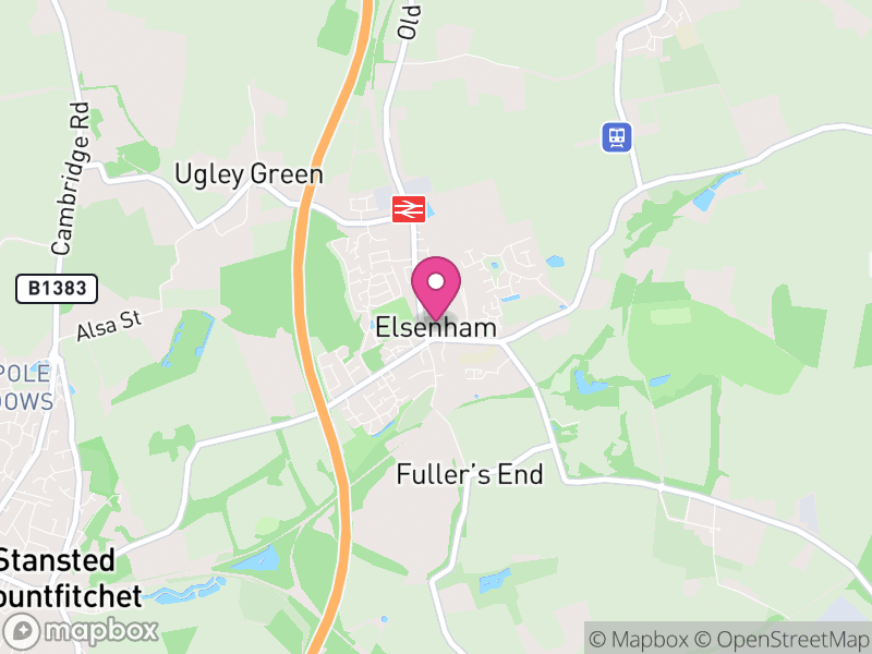 Map of Elsenham, Uttlesford