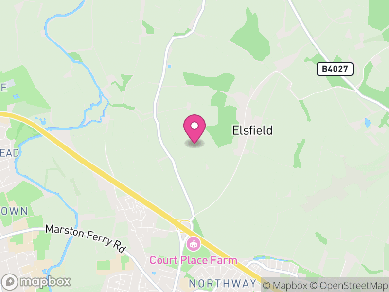 Map of Elsfield, South Oxfordshire