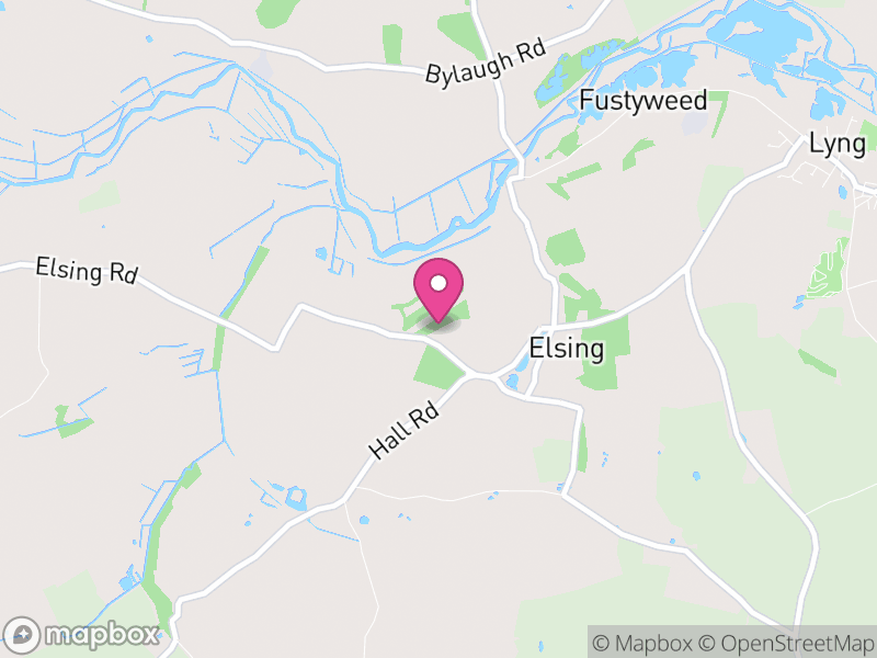 Map of Elsing, Breckland