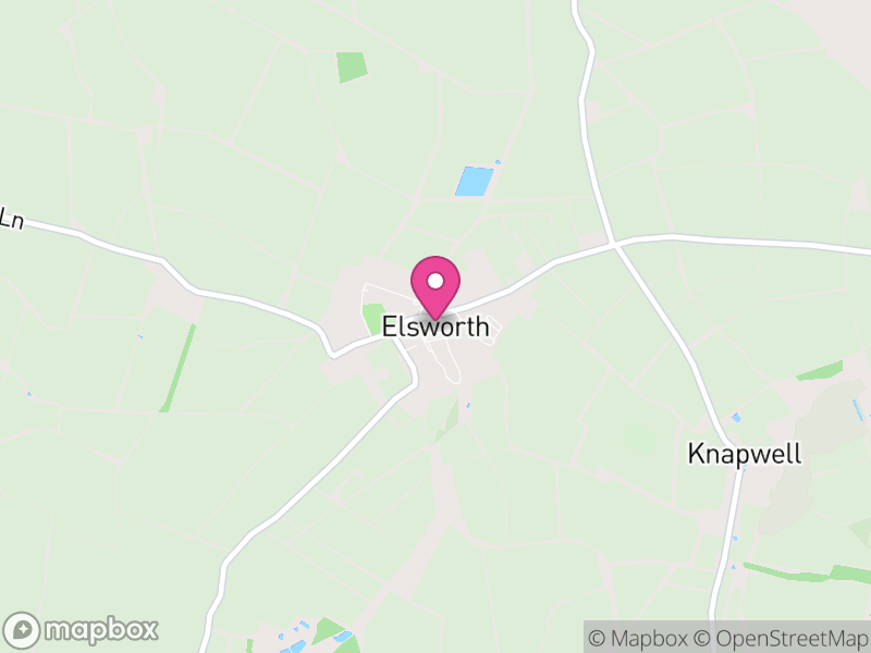 Map of Elsworth, South Cambridgeshire