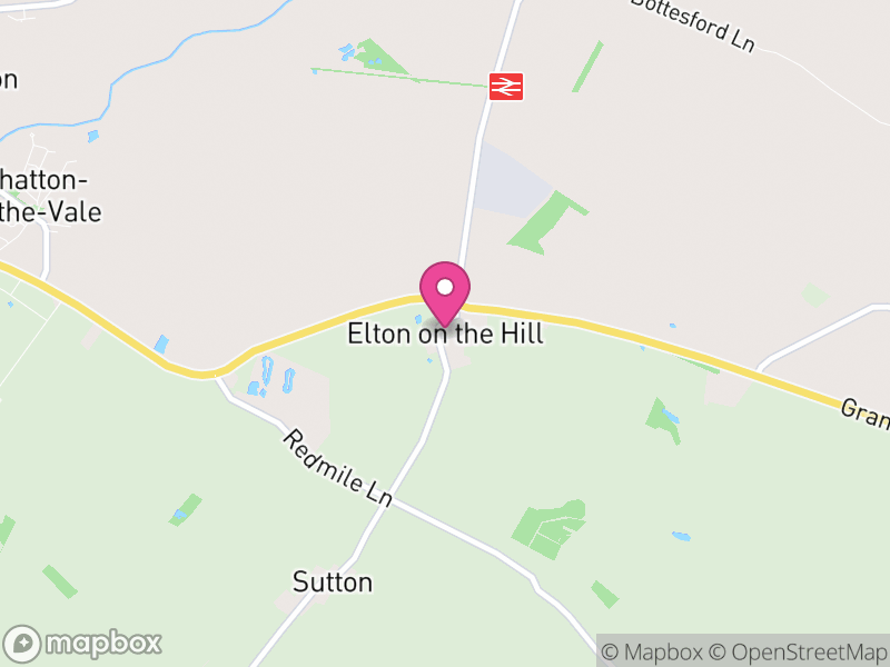 Map of Elton-on-the-Hill, Rushcliffe