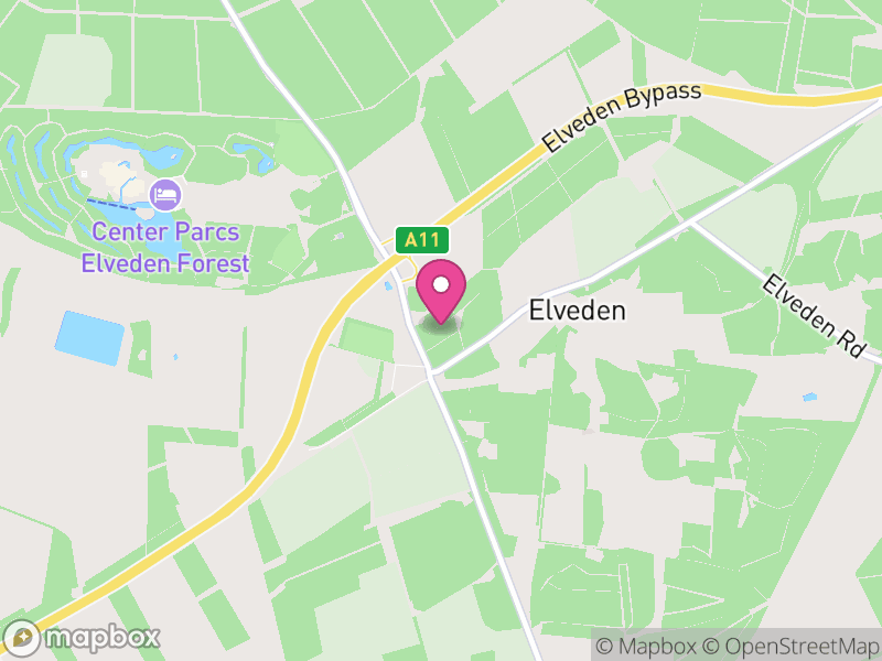 Map of Elveden, West Suffolk