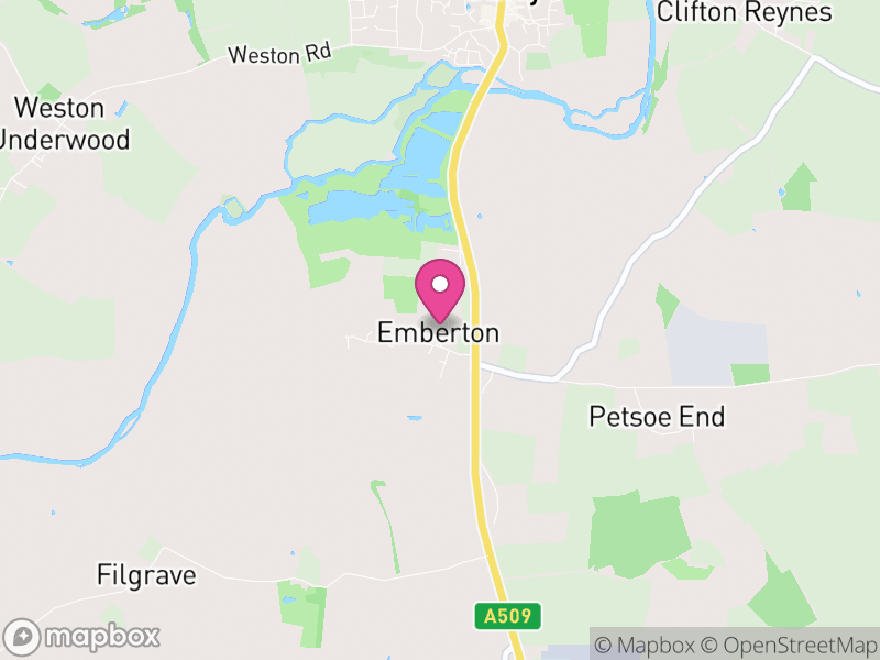 Map of Emberton, Milton Keynes
