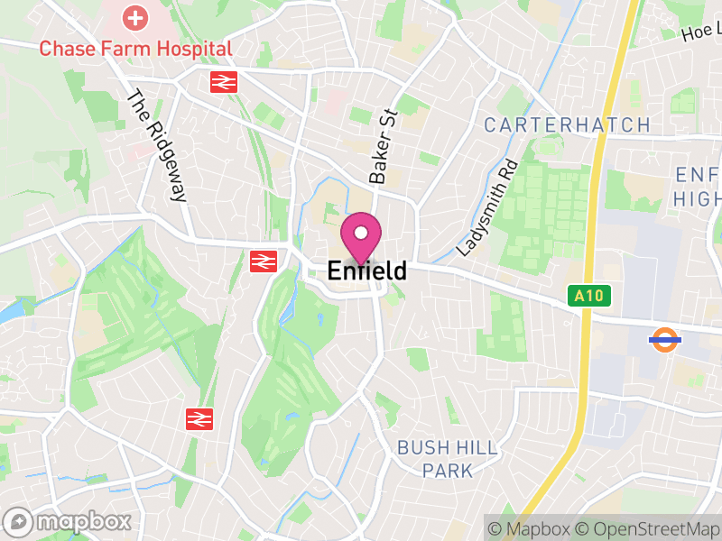 Map of Enfield