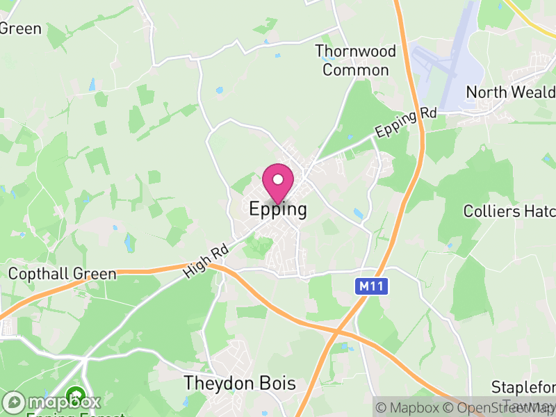 Map of Epping Forest, Essex