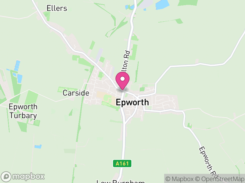 Map of Epworth, North Lincolnshire