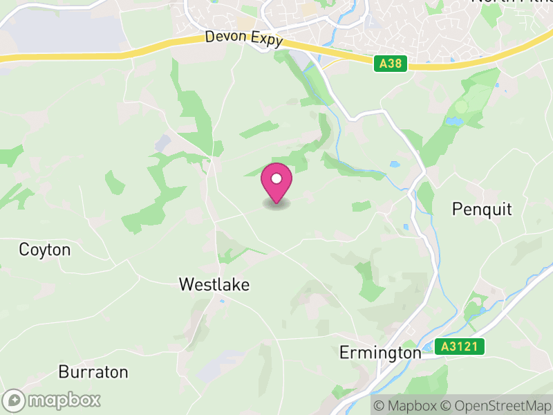 Map of Ermington, South Hams