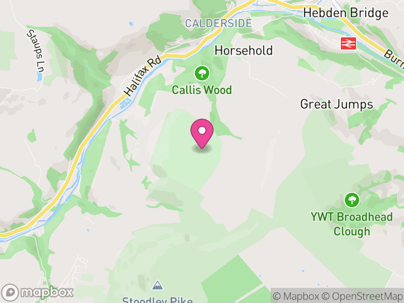 Map of Erringden, Calderdale