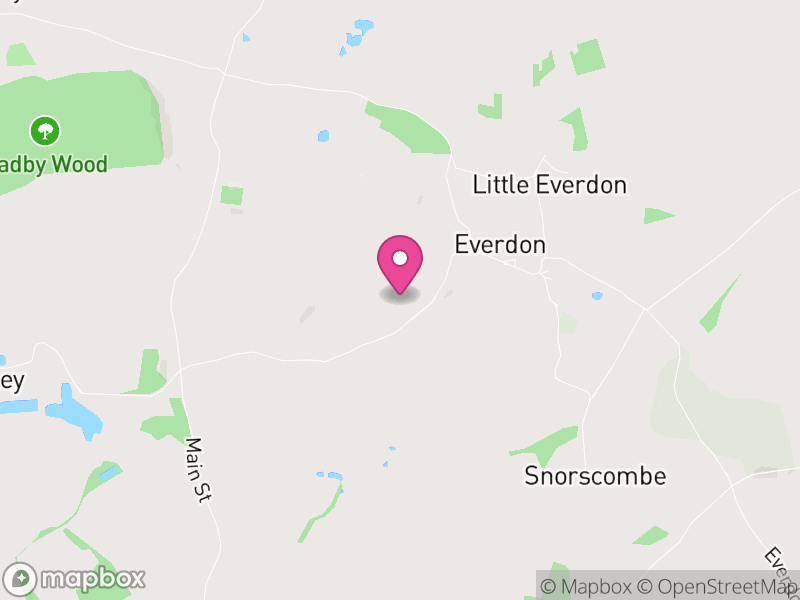 Map of Everdon, West Northamptonshire