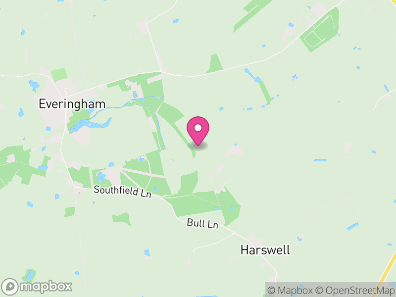 Map of Everingham, East Riding of Yorkshire