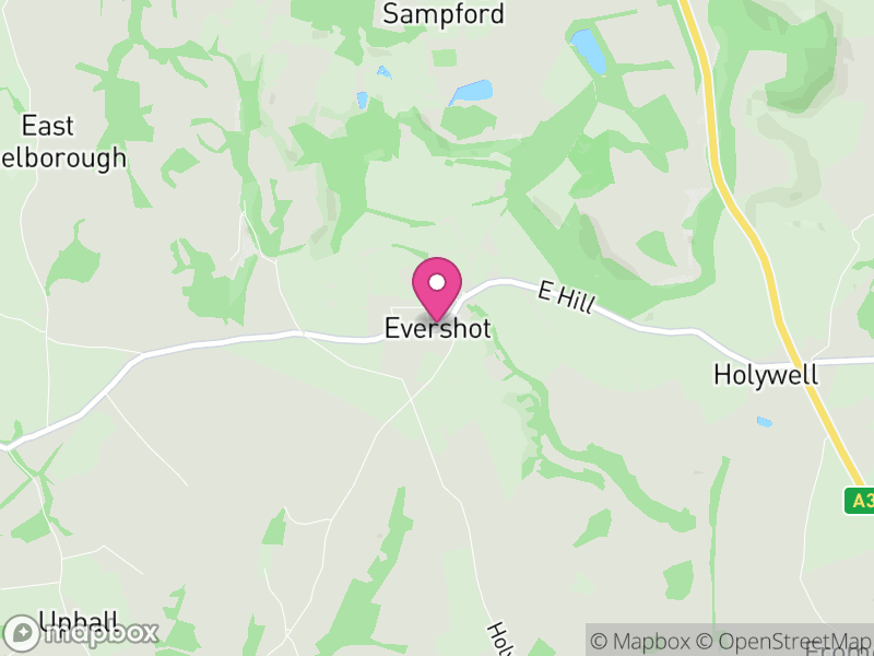 Map of Evershot, Dorset