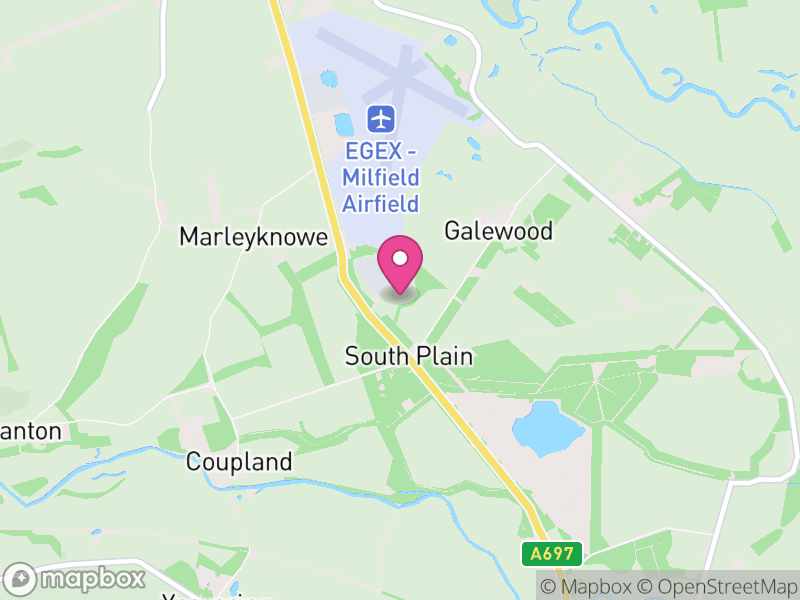 Map of Ewart, Northumberland