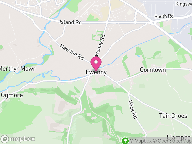 Map of Ewenny, Vale of Glamorgan