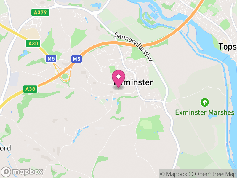 Map of Exminster, Teignbridge