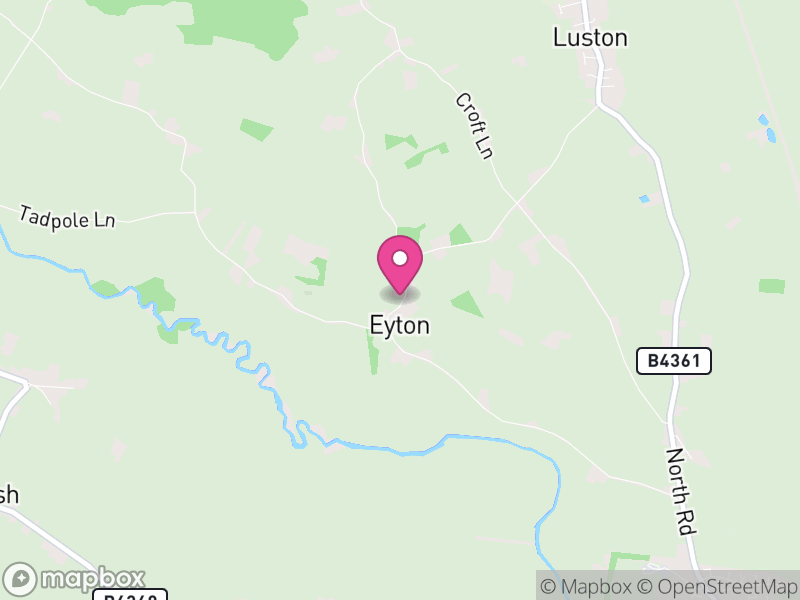 Map of Eyton, Herefordshire