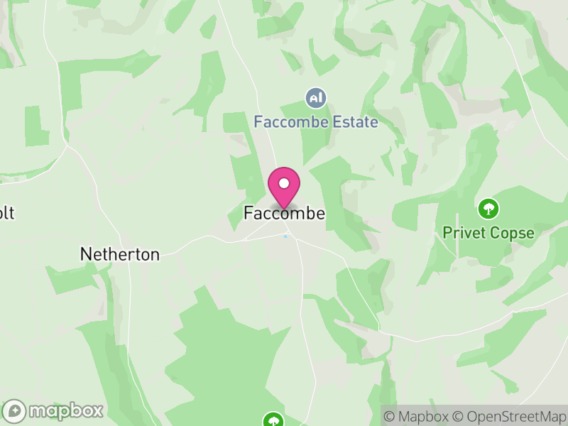 Map of Faccombe, Test Valley