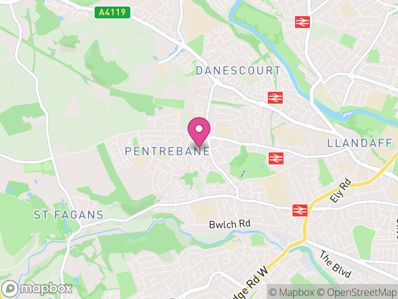 Map of Fairwater, Cardiff