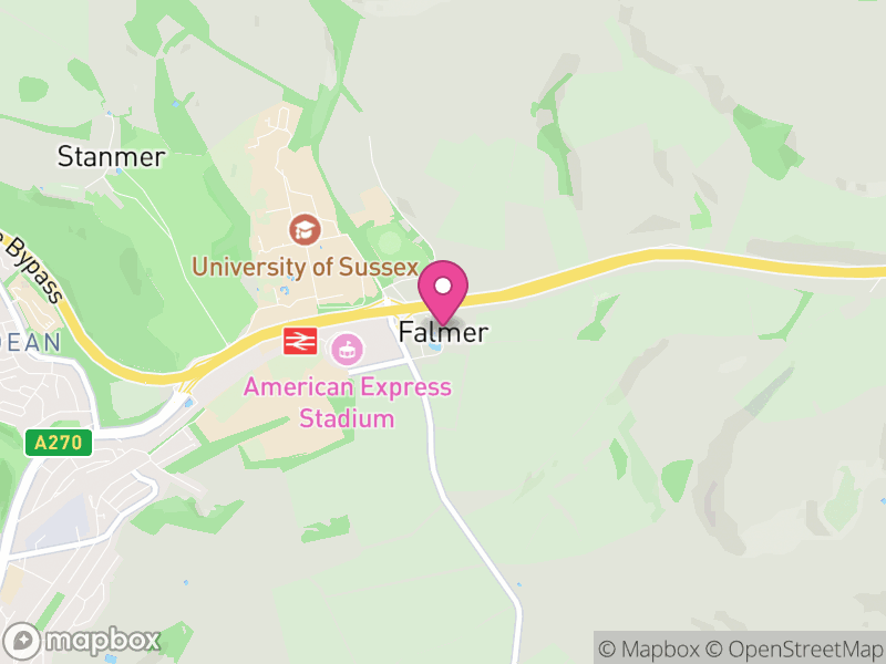 Map of Falmer, Lewes